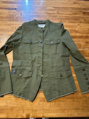 WILLIAM RAST Bragg Military Jacket - Army Green, Size M (k1)